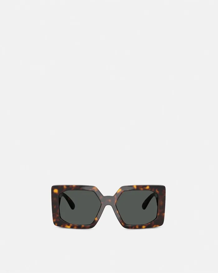 Versace Medusa Biggie Maxi Sunglasses Havana Women Sunglasses