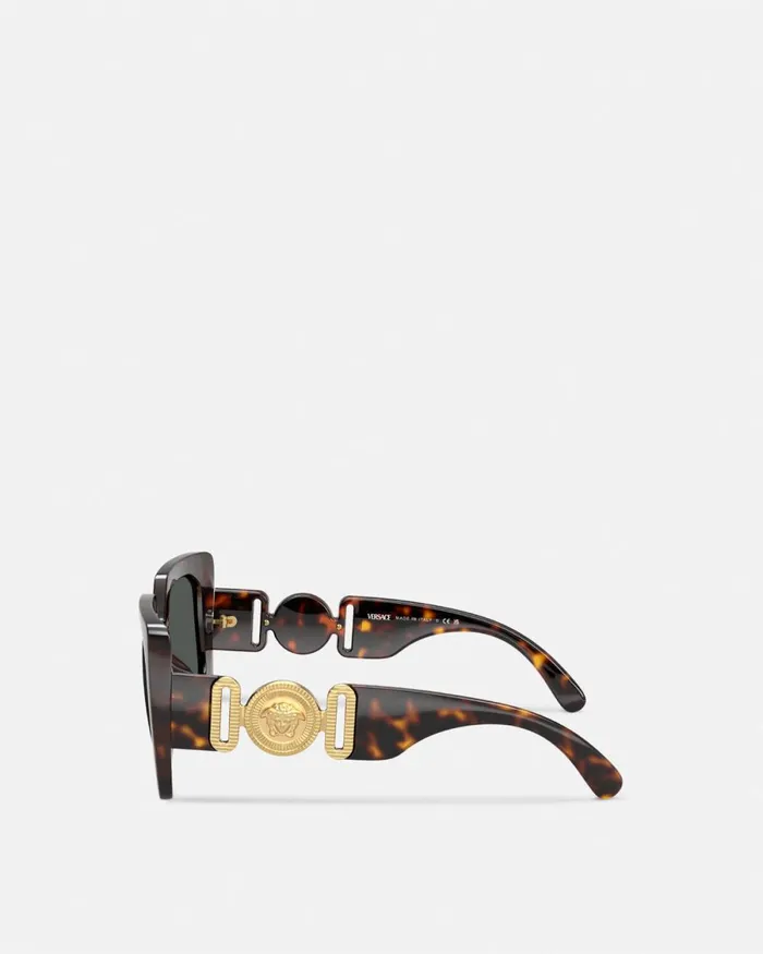 Versace Medusa Biggie Maxi Sunglasses Havana Women Sunglasses
