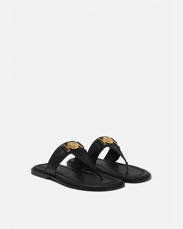 Versace Medusa Biggie Sandals Blackgold Men Sandals and Slides