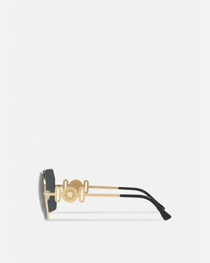 Versace Medusa Biggie Sunglasses Blackgold Women Sunglasses