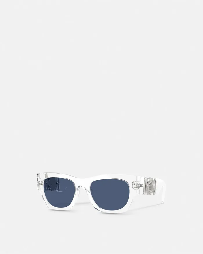 Versace Medusa Biggie Sunglasses Transparent WomenMen Sunglasses