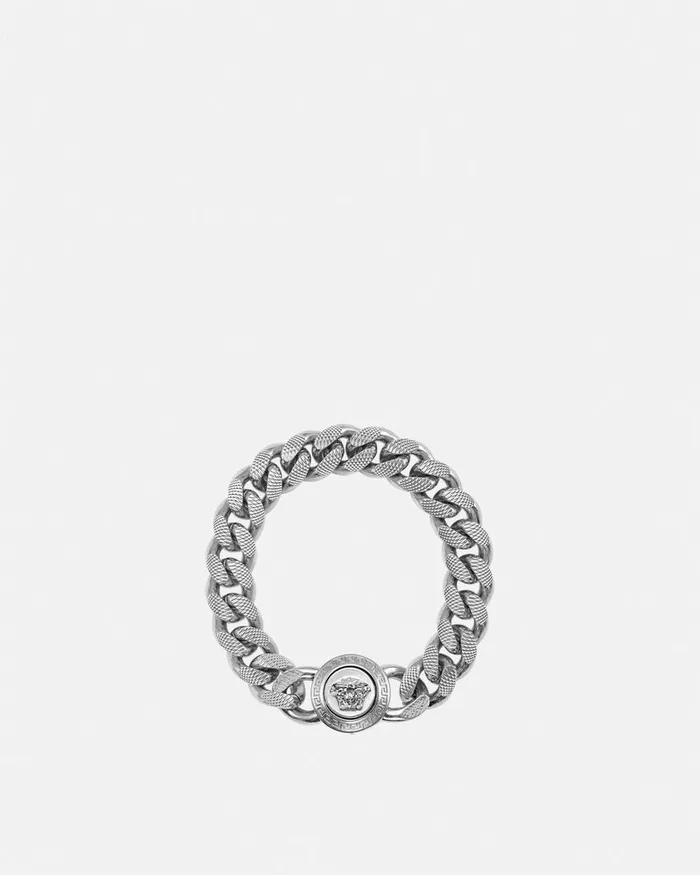 Versace Medusa Chain Bracelet Silver WomenMen Bracelets