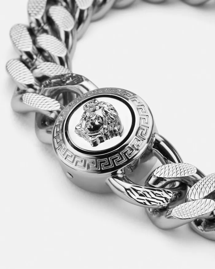 Versace Medusa Chain Bracelet Silver WomenMen Bracelets