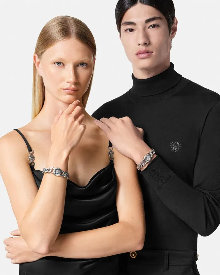 Versace Medusa Chain Bracelet Silver WomenMen Bracelets