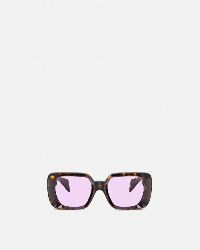 Versace Medusa Medallion Sunglasses Havana WomenMen Sunglasses