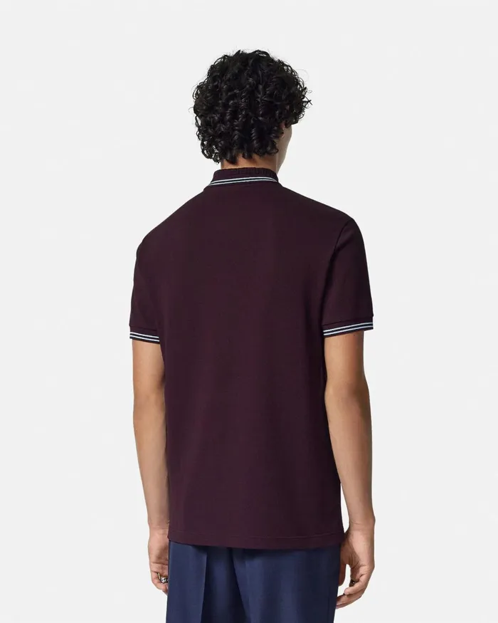Versace Medusa Polo Shirt Brown Men TShirts and Polos