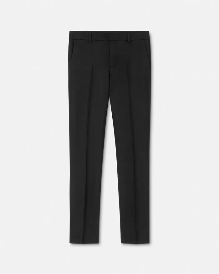 Versace MohairBlend Formal Pants Black Men Pants and Shorts