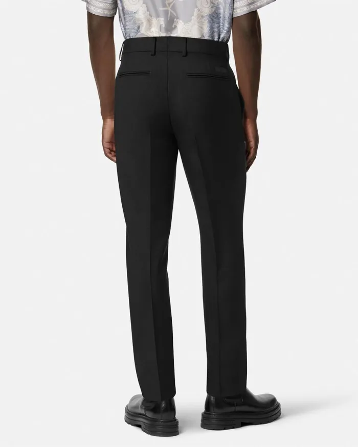 Versace MohairBlend Formal Pants Black Men Pants and Shorts