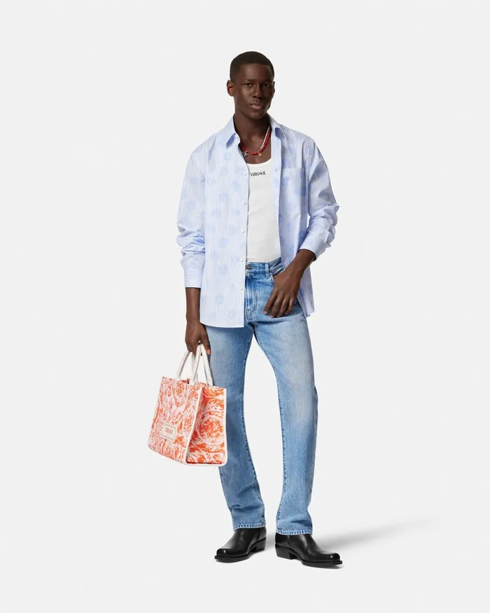 Versace Regular Fit Jeans Blue Men Pants and Shorts