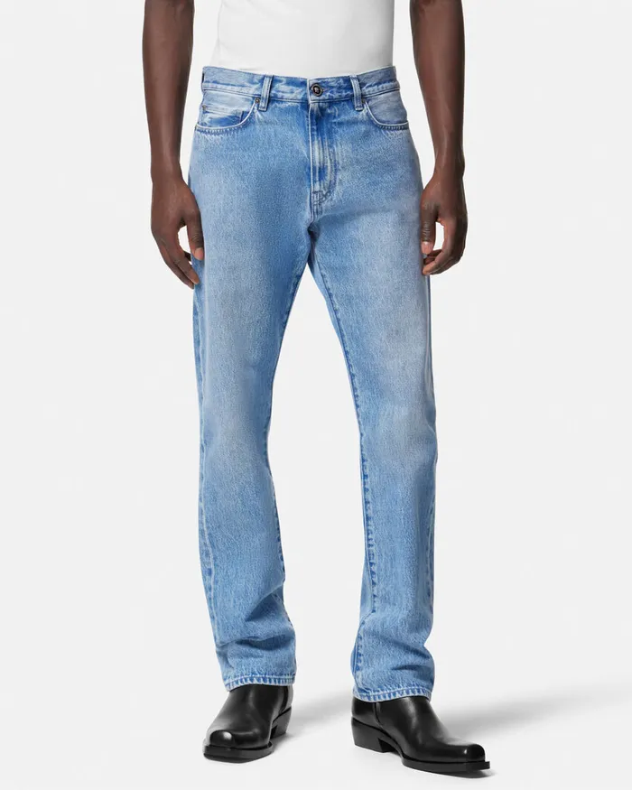 Versace Regular Fit Jeans Blue Men Pants and Shorts