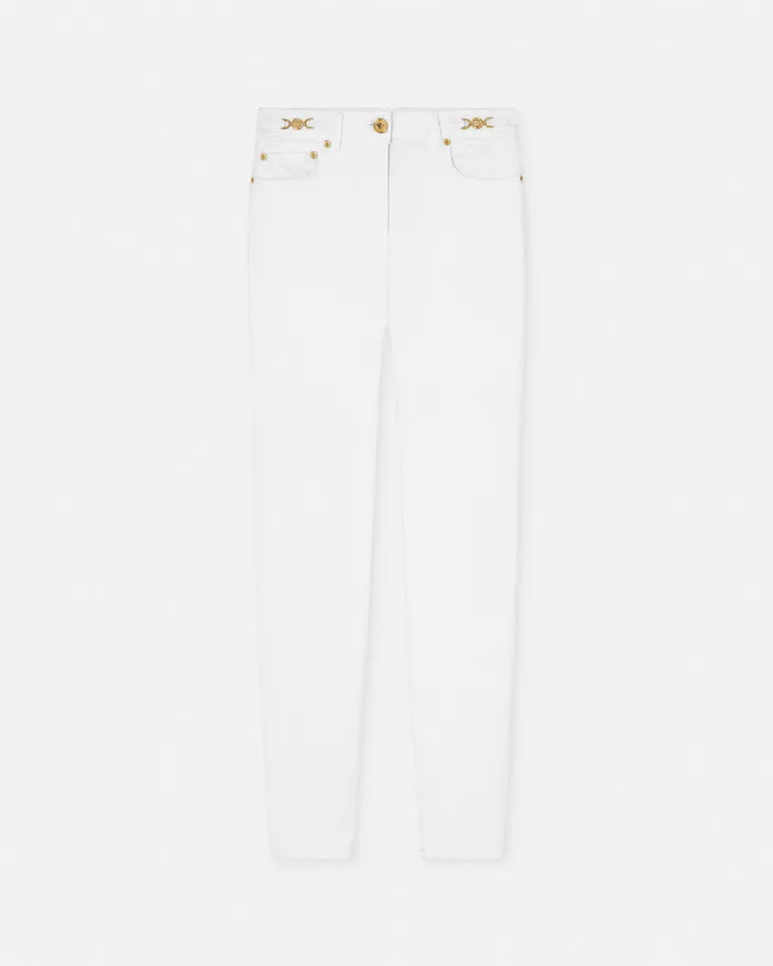 Versace Skinny Jeans White Women Pants and Shorts