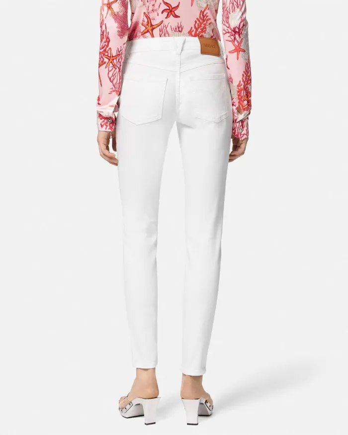 Versace Skinny Jeans White Women Pants and Shorts