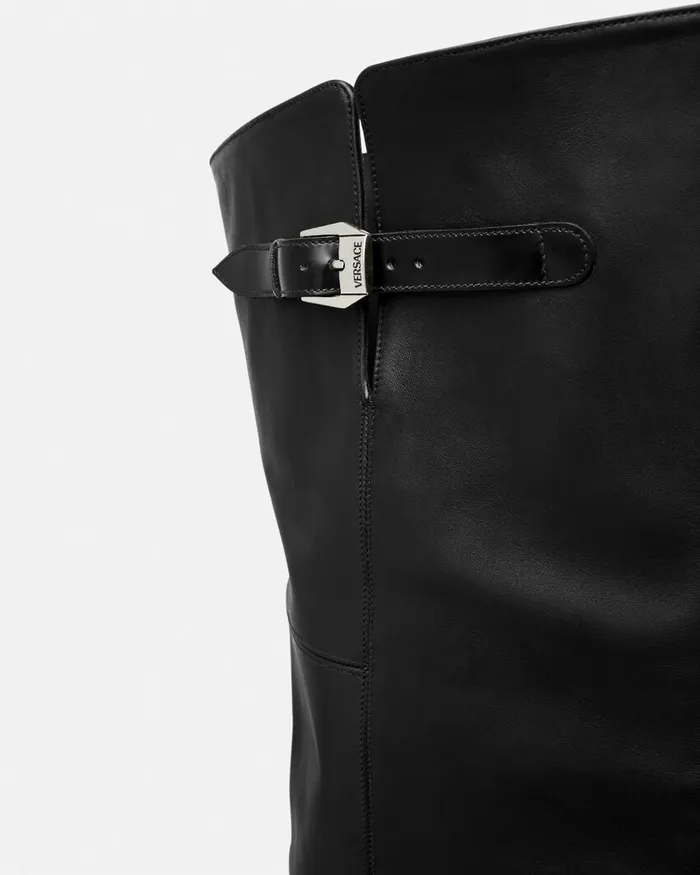 Versace Texano ThighHigh Boots 40 Mm Black Men Boots