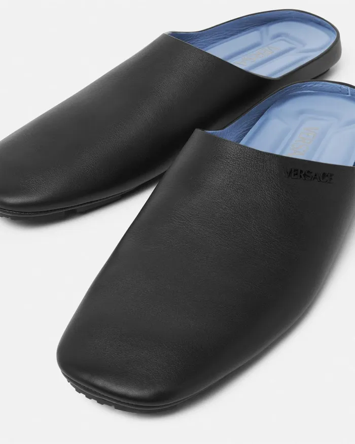 Versace Villa Slippers Black Men Sandals and Slides