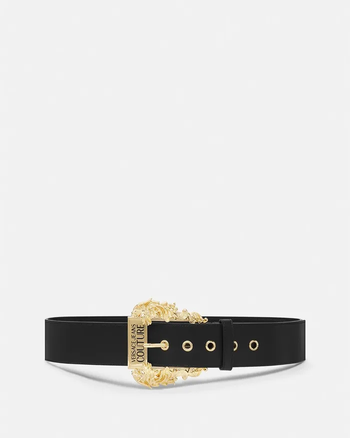 Versace Wide Couture1 Belt Blackprint Women Jeans Couture