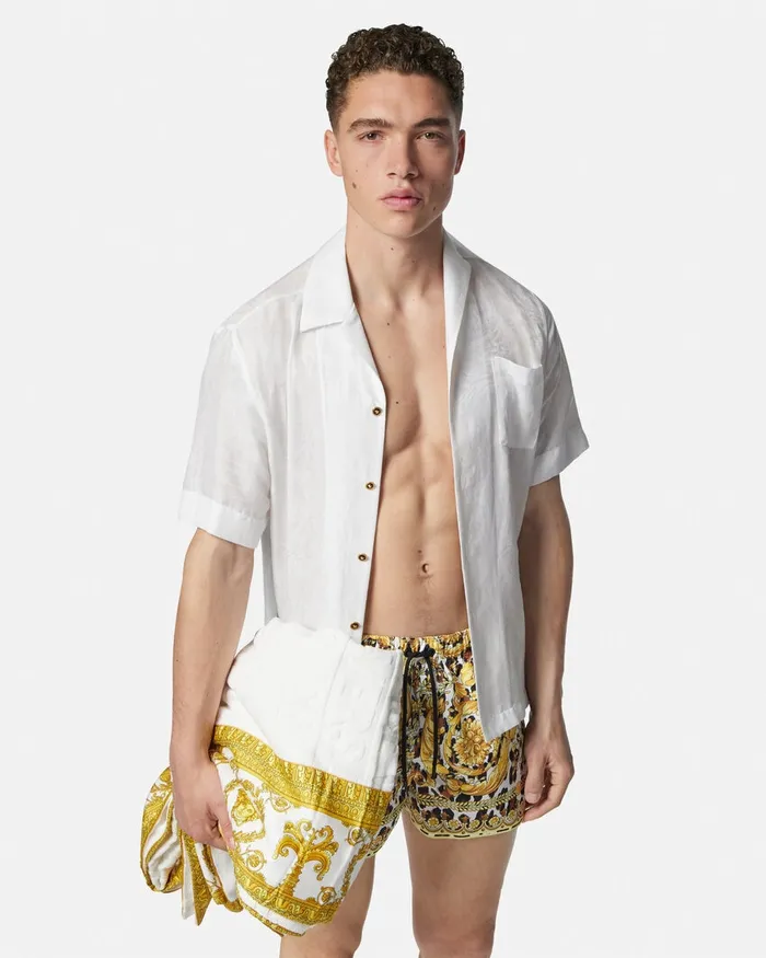 Versace Wild Barocco Swim Shorts Print Men Swimwear
