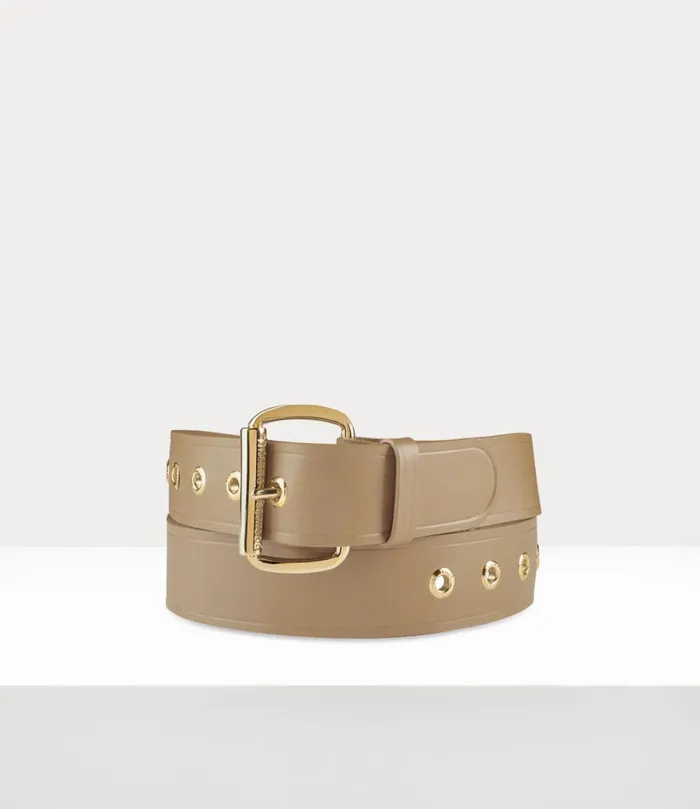 Vivienne Westwood Belts And Harnesses WomenMen Alex Belt Gold Nebbia Beige Leather Vivienne Westwood Belts And Harnesses WomenMen Alex Belt Gold Nebbia Beige Leather