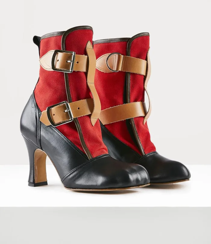 Vivienne Westwood Boots Women Bondage Boot Red