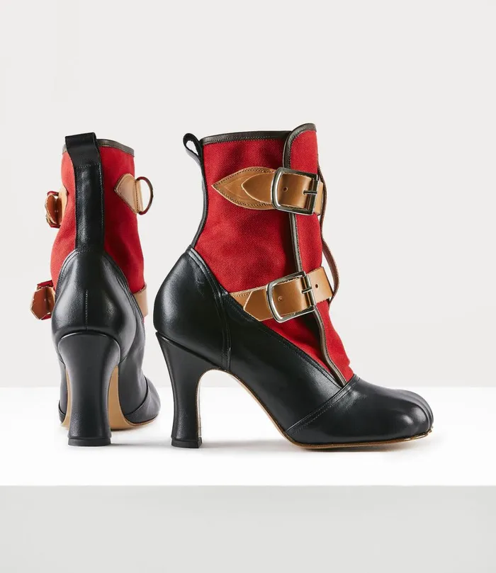 Vivienne Westwood Boots Women Bondage Boot Red