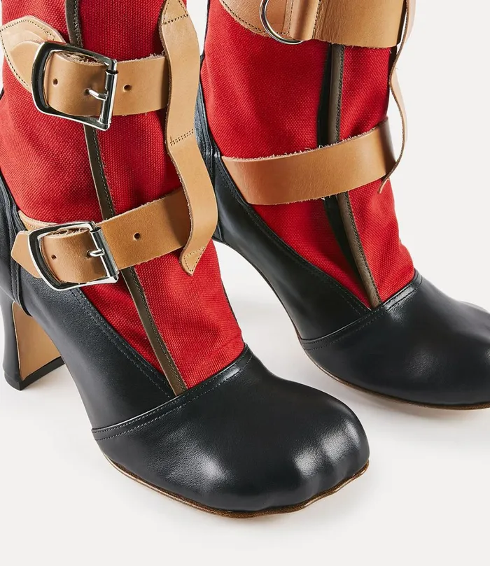 Vivienne Westwood Boots Women Bondage Boot Red