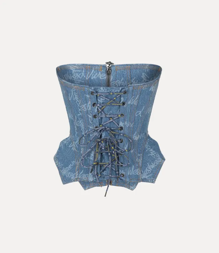Vivienne Westwood Corsets Women Denim Cobrax Corset Vw Gridblue