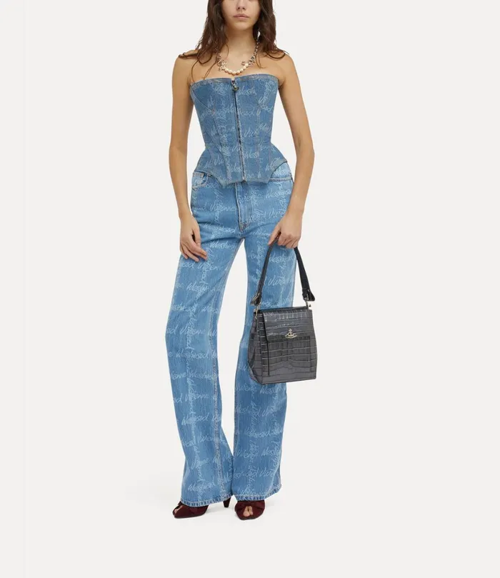 Vivienne Westwood Corsets Women Denim Cobrax Corset Vw Gridblue