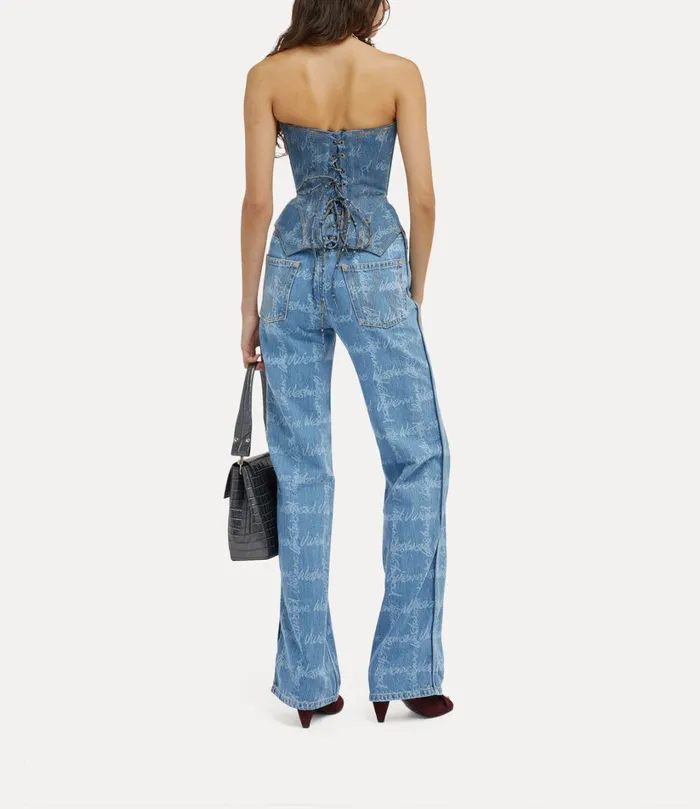 Vivienne Westwood Corsets Women Denim Cobrax Corset Vw Gridblue