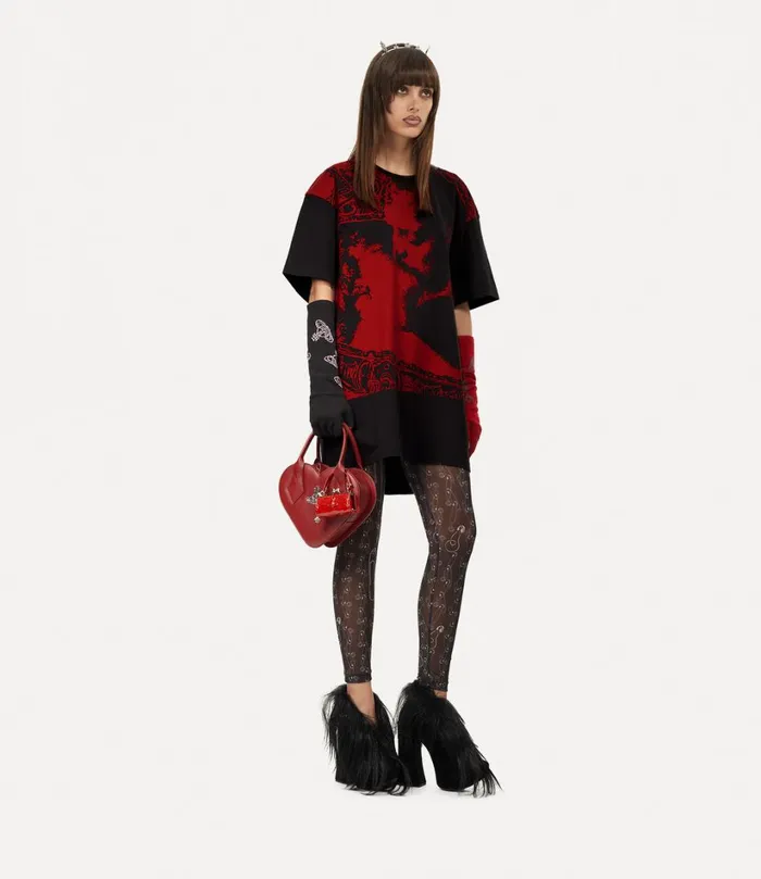 Vivienne Westwood Crossbody Bags Women Josephine Heart Crossbody Bag Red