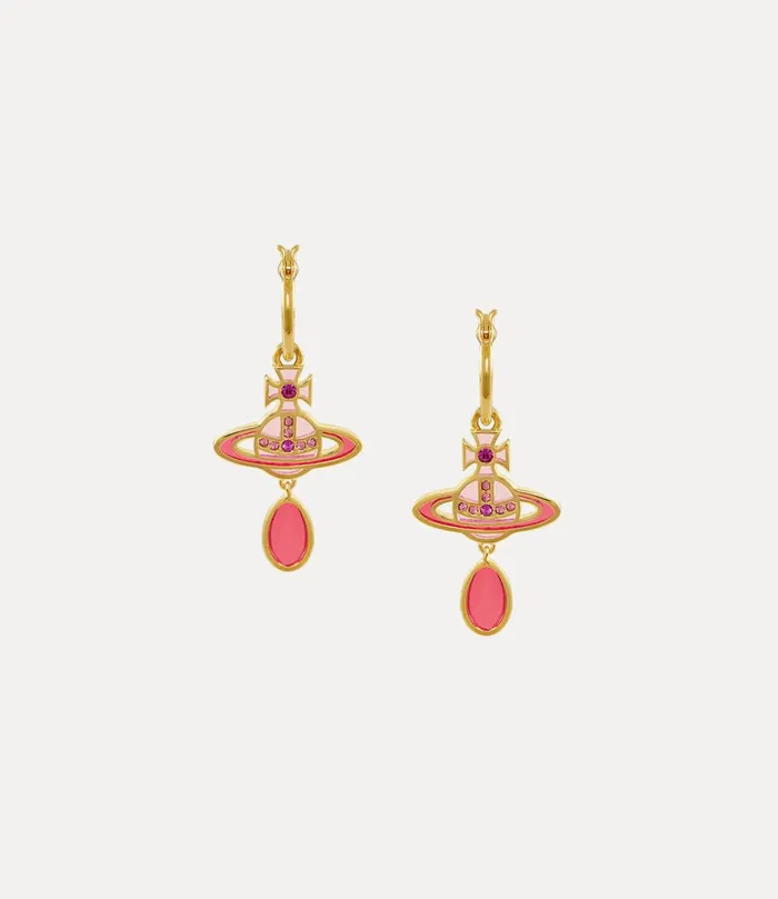 Vivienne Westwood Earrings Women Concetta Drop Earrings Goldrose Peachindian Pink Resinfuchsiarose Vivienne Westwood Earrings Women Concetta Drop Earrings Goldrose Peachindian Pink Resinfuchsiarose