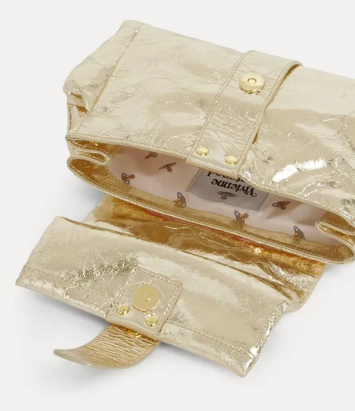 Vivienne Westwood Handbags Women Hazel Frame Shoulder Bag Gold
