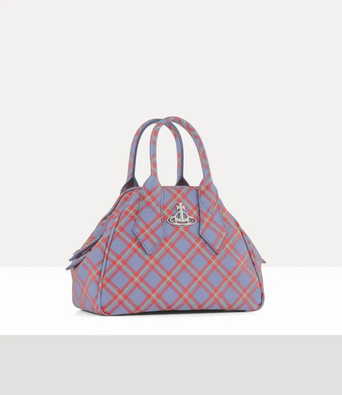 Vivienne Westwood Handbags Women Small Yasmine Bag Blueorange Tartan