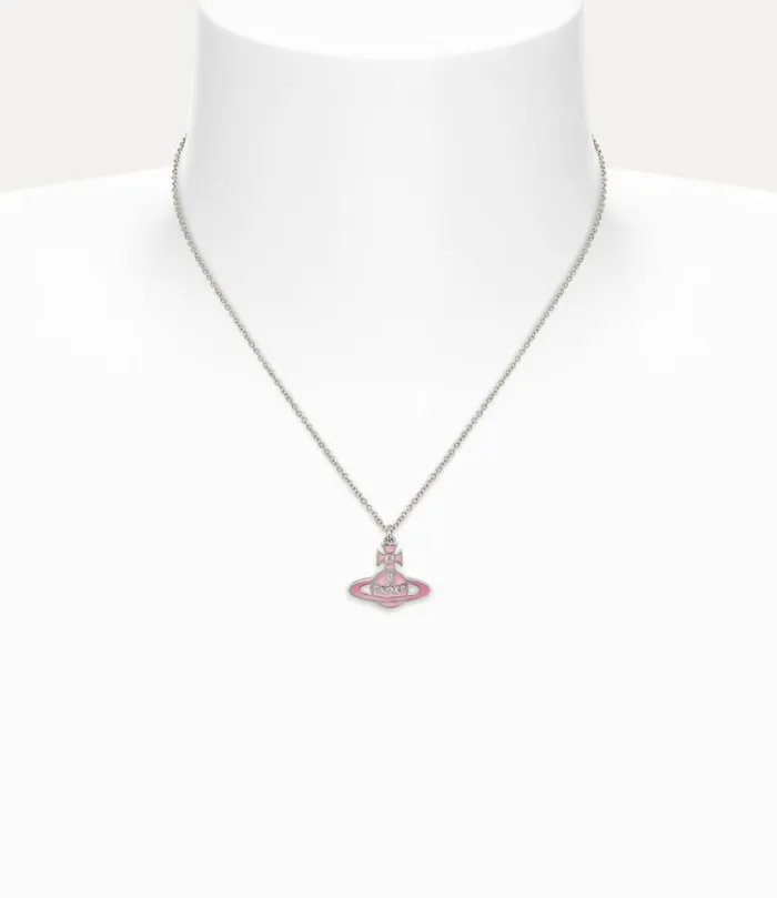 Vivienne Westwood Necklaces Men Concetta Bas Relief Pendant Necklace Platinumpinkfuchsiarose