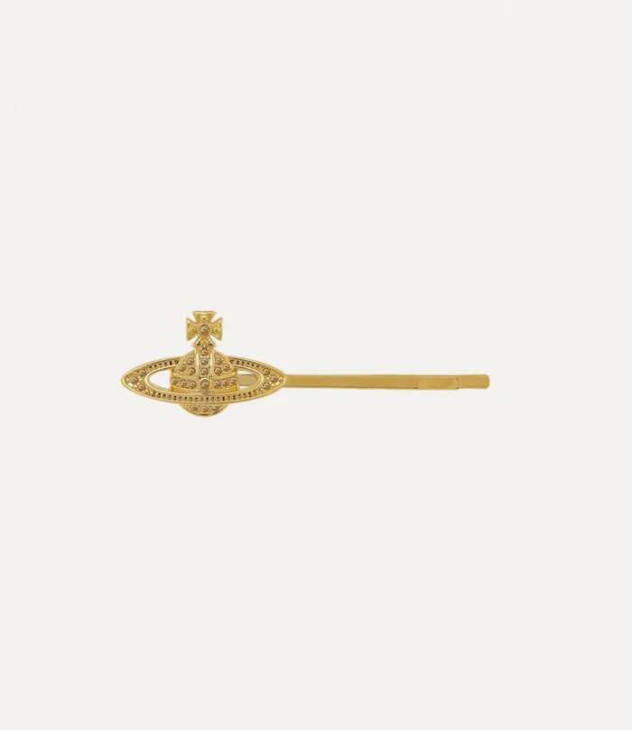 Vivienne Westwood Other Jewellery Women Mini Bas Relief Bobby Pin Gold Light Colorado Topaz Crystal Vivienne Westwood Other Jewellery Women Mini Bas Relief Bobby Pin Gold Light Colorado Topaz Crystal