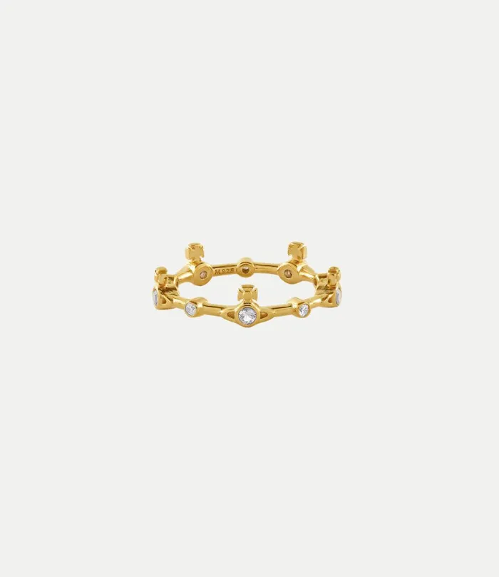 Vivienne Westwood Rings Women Felicia Ring Gold White Cz