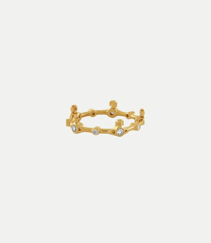 Vivienne Westwood Rings Women Felicia Ring Gold White Cz