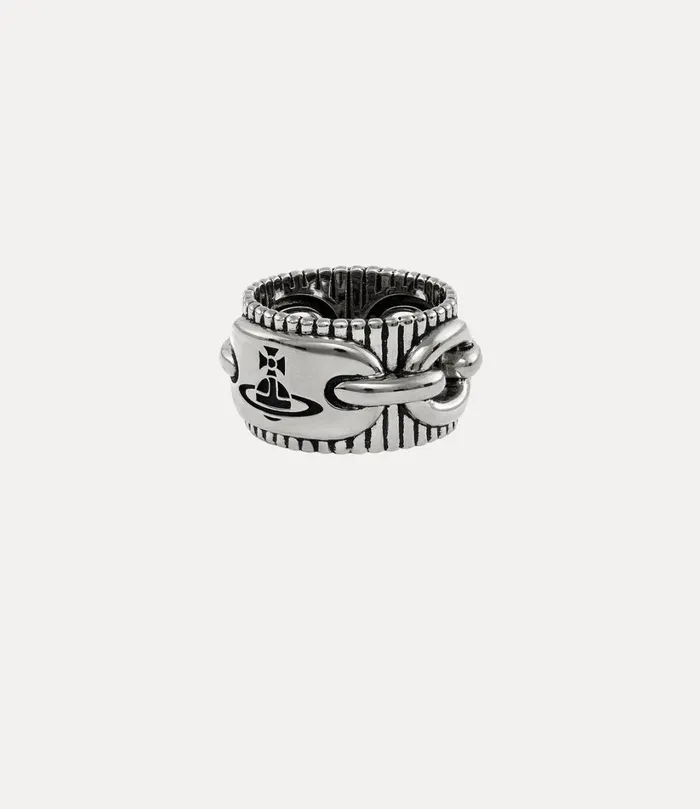 Vivienne Westwood Rings WomenMen Ciaran Ring Antique Platinum