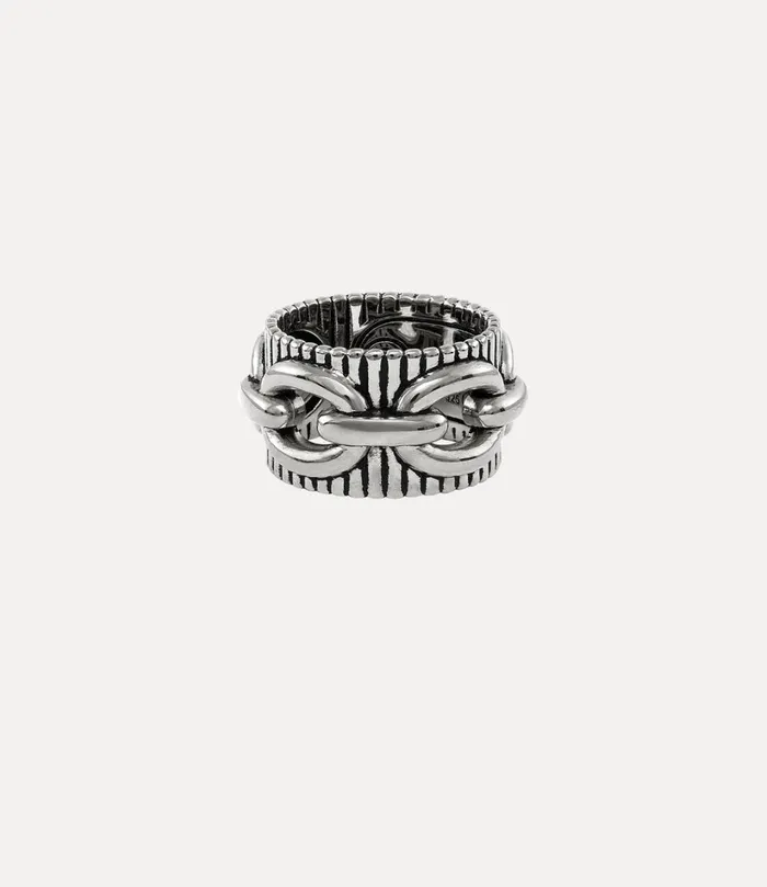 Vivienne Westwood Rings WomenMen Ciaran Ring Antique Platinum