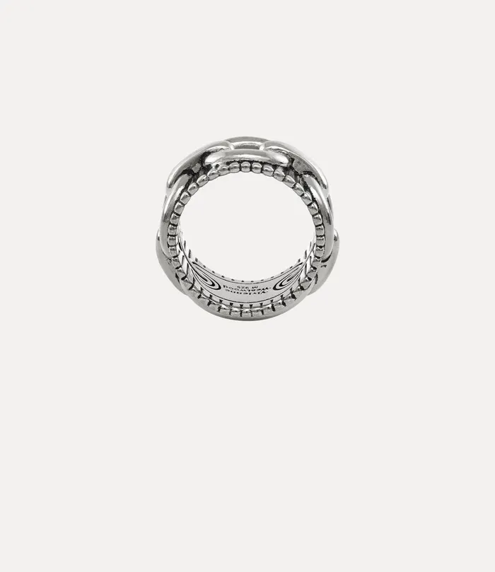 Vivienne Westwood Rings WomenMen Ciaran Ring Antique Platinum