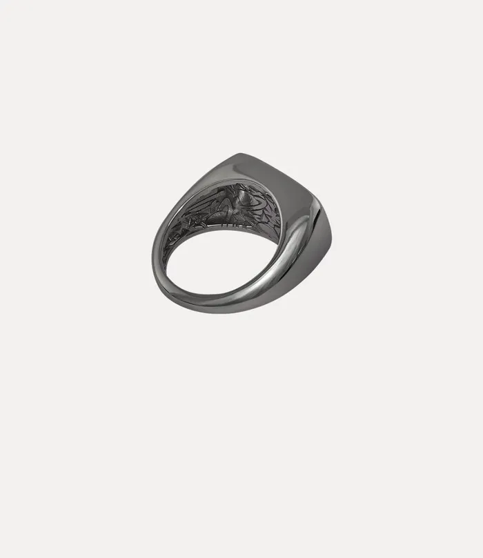 Vivienne Westwood Rings WomenMen York Ring Ruthenium Grey Mop