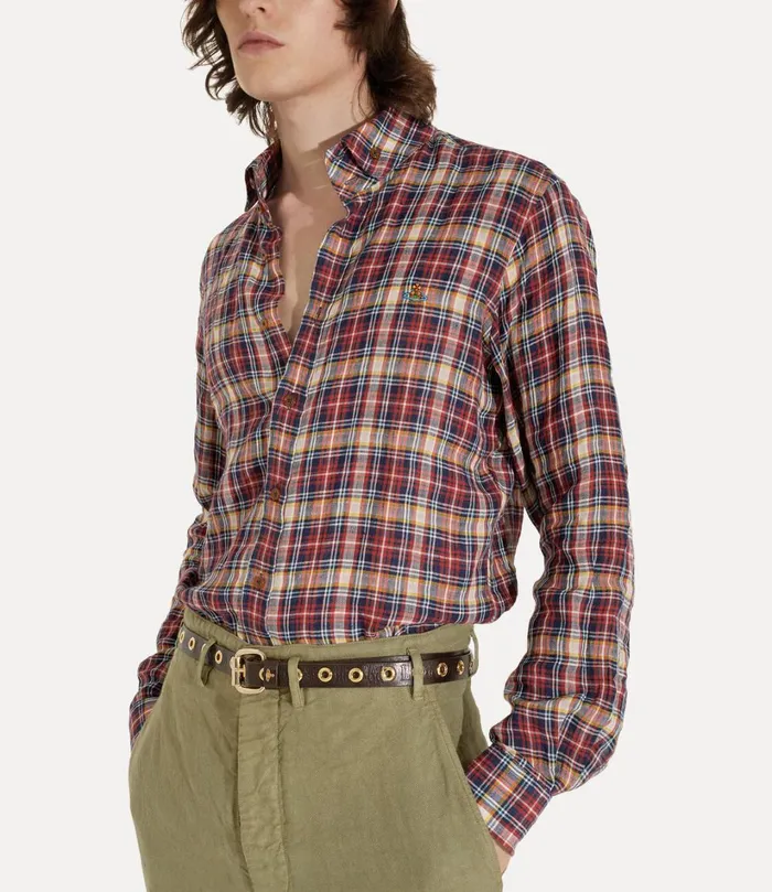 Vivienne Westwood Shirts Men Two Button Krall Shirt Multi