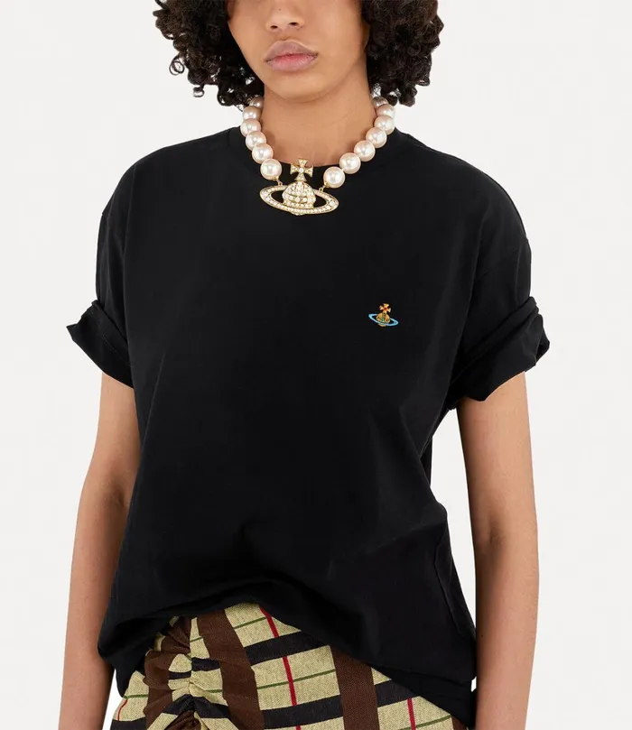 Vivienne Westwood Sweatshirts And TShirts WomenMen Classic TShirt Multicolour Orb Black