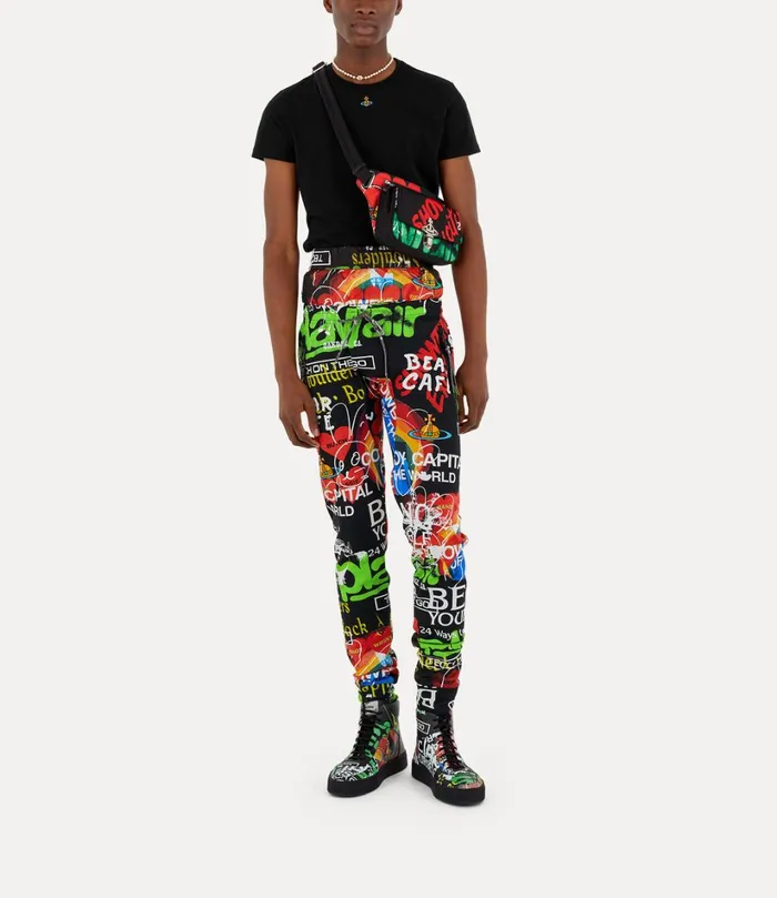 Vivienne Westwood TShirts And Polos Men Orb Peru TShirt Black