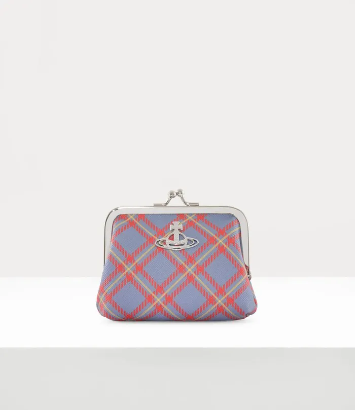 Vivienne Westwood Wallets And Purses Women Frame Coin Purse Blueorange Tartan Vivienne Westwood Wallets And Purses Women Frame Coin Purse Blueorange Tartan