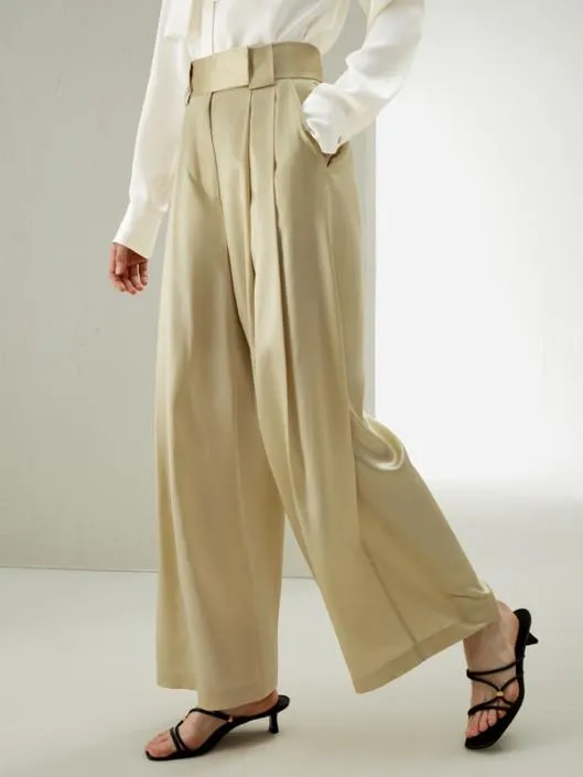 Watershine Silk Wide Leg Pants For Women Women Lilysilk Bottoms