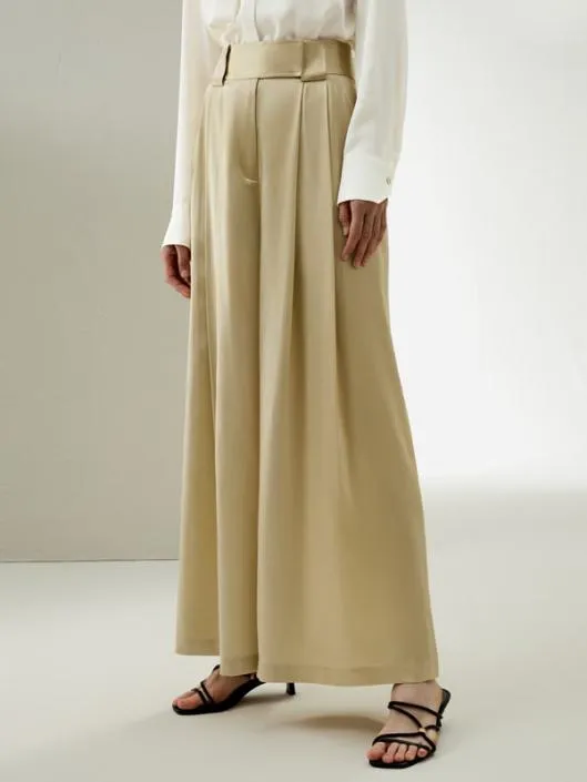 Watershine Silk Wide Leg Pants For Women Women Lilysilk Bottoms