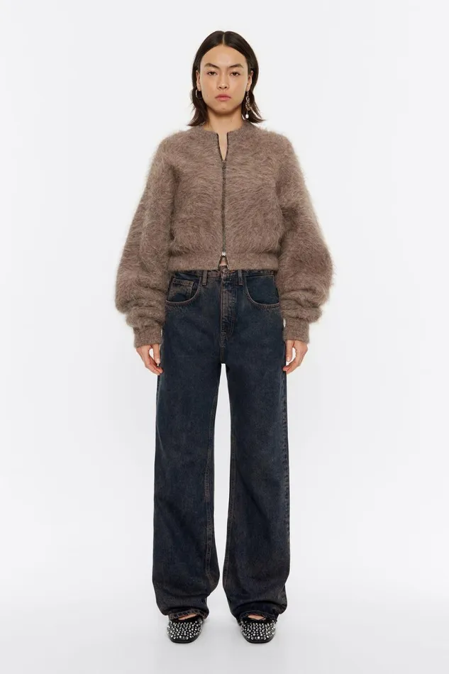 WIDE LEG 8211 Greyblue Jeans Grey Blue Women Bimba Y Lola Trousers WIDE LEG 8211 Greyblue Jeans Grey Blue Women Bimba Y Lola Trousers