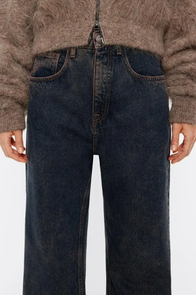 WIDE LEG 8211 Greyblue Jeans Grey Blue Women Bimba Y Lola Trousers WIDE LEG 8211 Greyblue Jeans Grey Blue Women Bimba Y Lola Trousers