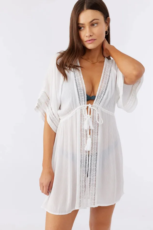 WILDER FLY AWAY SWIM COVERUP White Women O039NEILL Swim