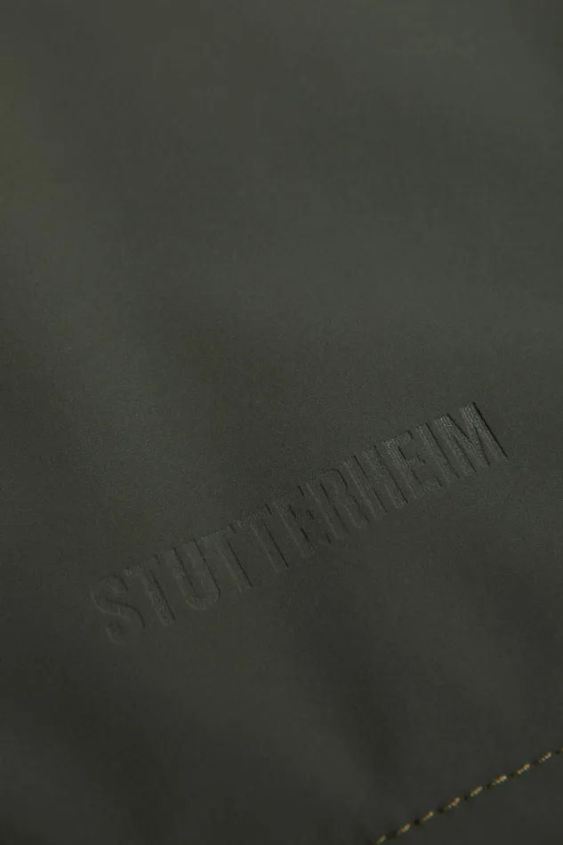 Winter Coats Women Stutterheim Mosebacke Matte Winter Jacket Dark Green