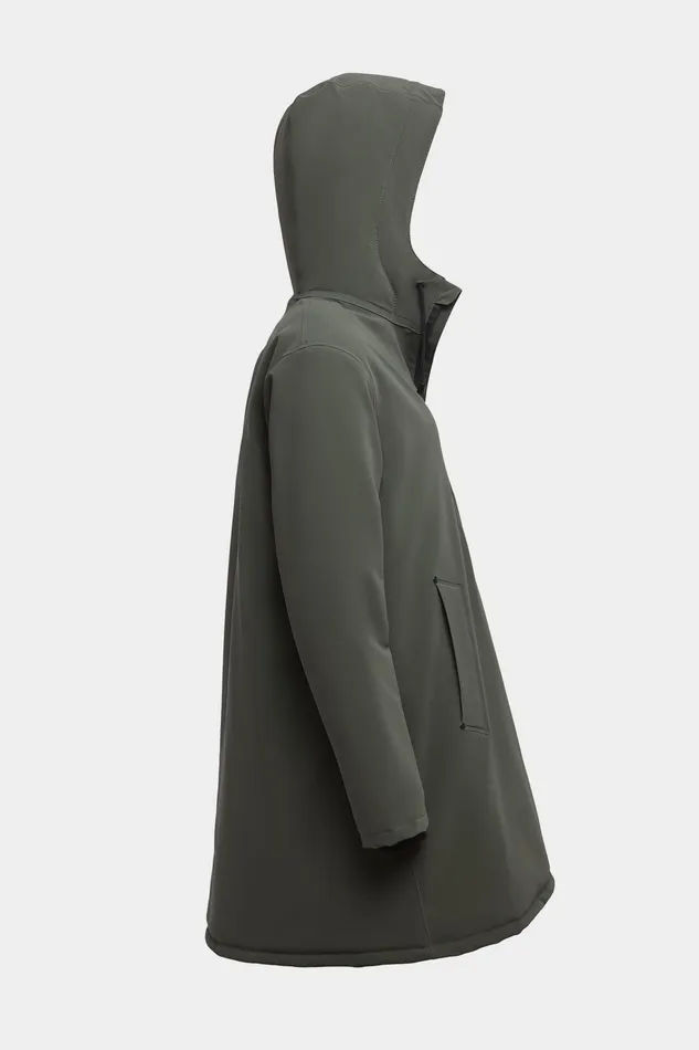 Winter Coats Women Stutterheim Mosebacke Matte Winter Jacket Dark Green